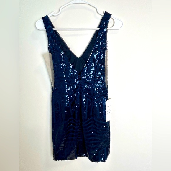 Sequin V-Neck Dress - Picture 2 of 8